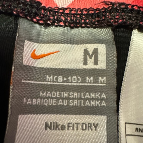 Nike dri fit workout capri pink women’s medium pink waist band lounge - Picture 3 of 14